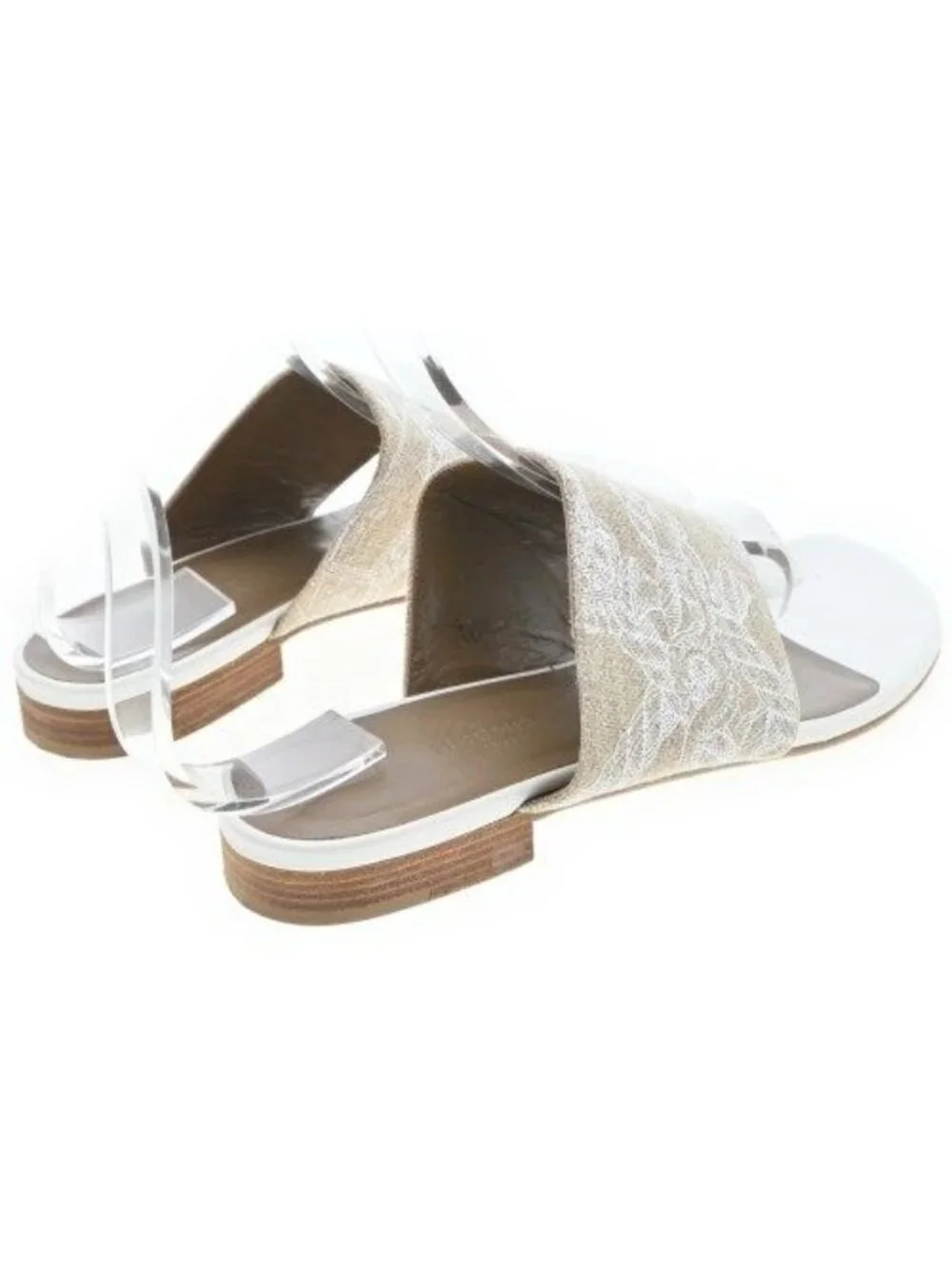 Hermes Sandals White